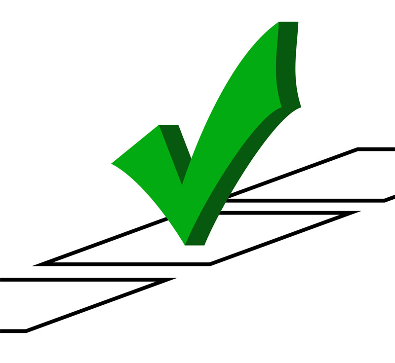 green check mark