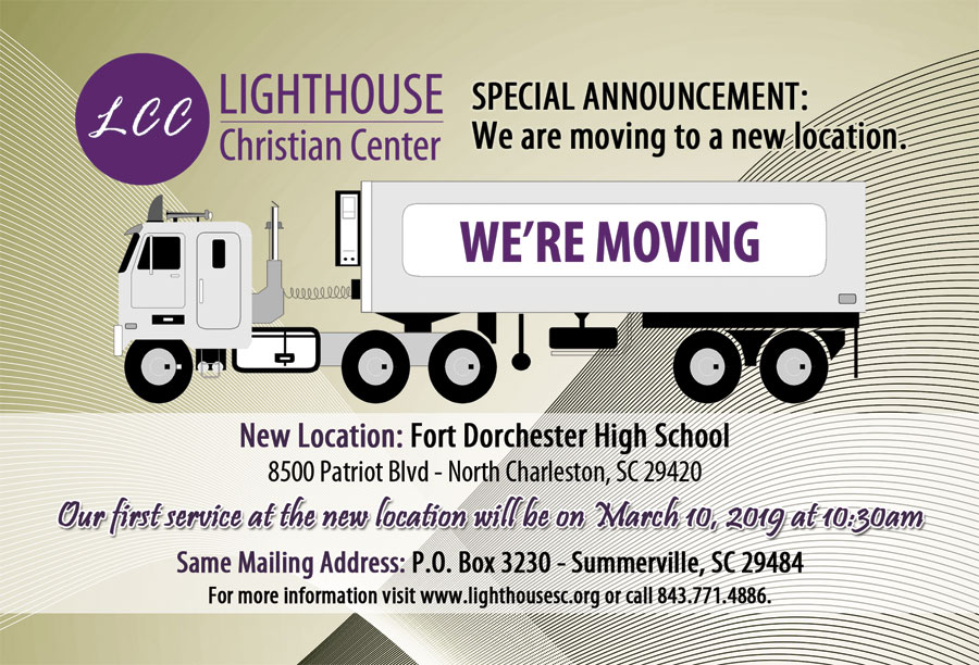 SPECIAL ANNOUNCEMENT: We are moving to a new location.