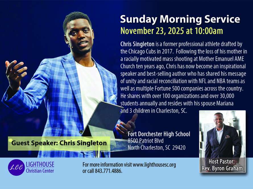Sunday Morning Service - Guest Speaker: Chris Singleton flyer